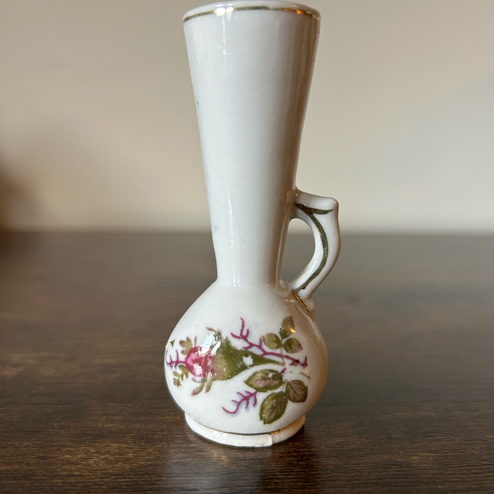 Floral Ceramic Mini Vase